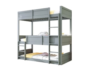 Lit superposé 90x200 cm VIVRYN coloris gris