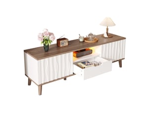 Meuble tv coloris bicolore 160 cm <strong>MODENUIT </strong> <strong></strong>