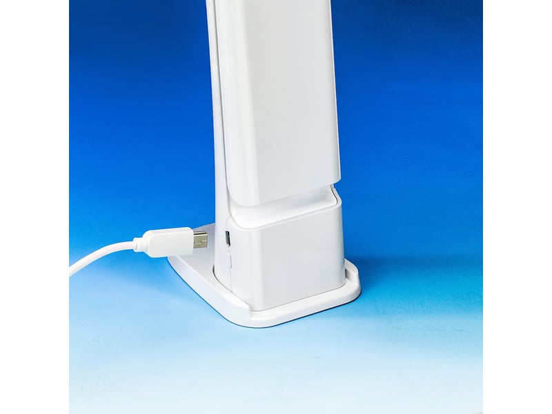 Lampe de chevet pliable avec veilleuse, variateur tactile – 3 modes de couleur, protection oculaire, pour lecture et étude-blanc - Conforama D
