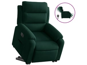 Fauteuil fixe   Velours vert