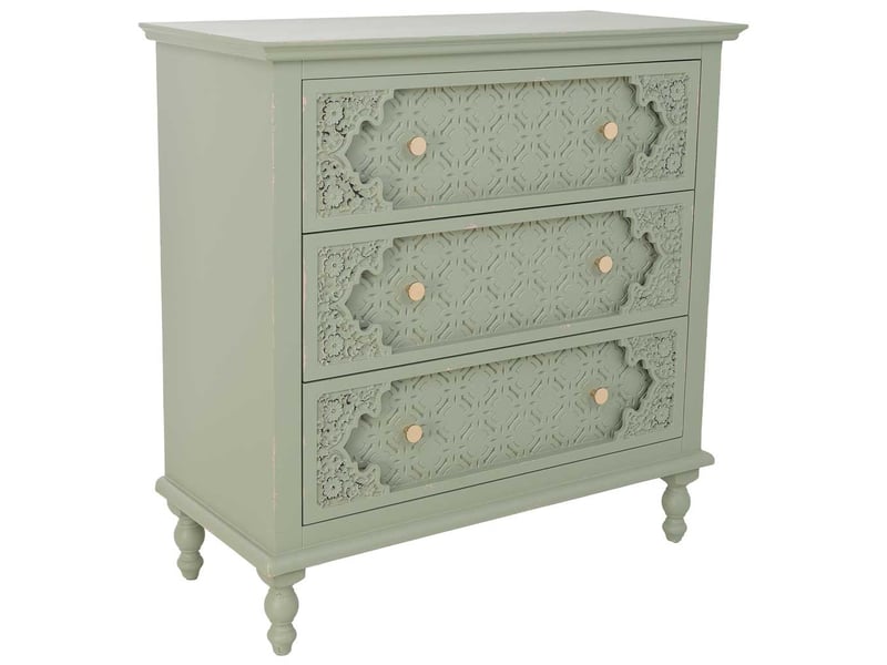  Commode en bois vert 80x36x80,5 cm h  - Conforama A