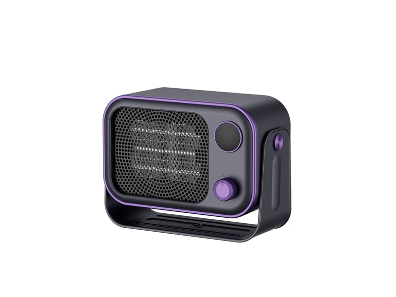  Chauffage soufflant portable en céramique ptc avec fonction de chauffage rapide, protection contre la surchauffe et le basculement (gris - sjy-hrc0005068ly SJY-HRC0005068LY - Conforama A