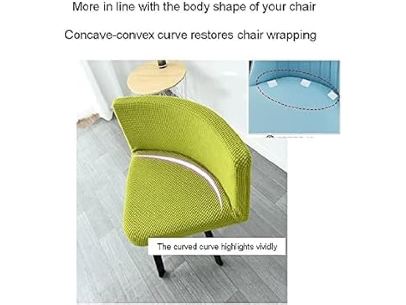  Housses de chaises en velours de style nordique, housse de fauteuil de bureau blanche, housse de chaise de salle à manger à dossier élastique, conven XLH-ZLS-009283ZLS - Conforama D