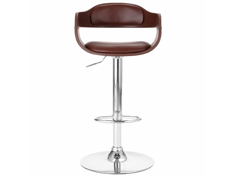  Tabouret de bar, chaise de bar marron similicuir shl55012  - Conforama A