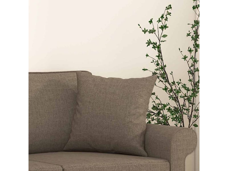  Lot de 2 coussins décoratifs taupe 40x40 cm tissu cf60890  - Conforama E