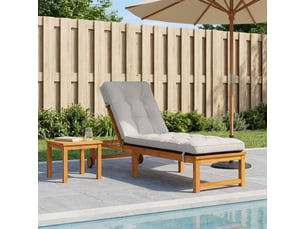 Coussin de transat, coussin pour bain de soleil vianen 100 % polyester blanc 200 x 60 x 8 cm cf56264