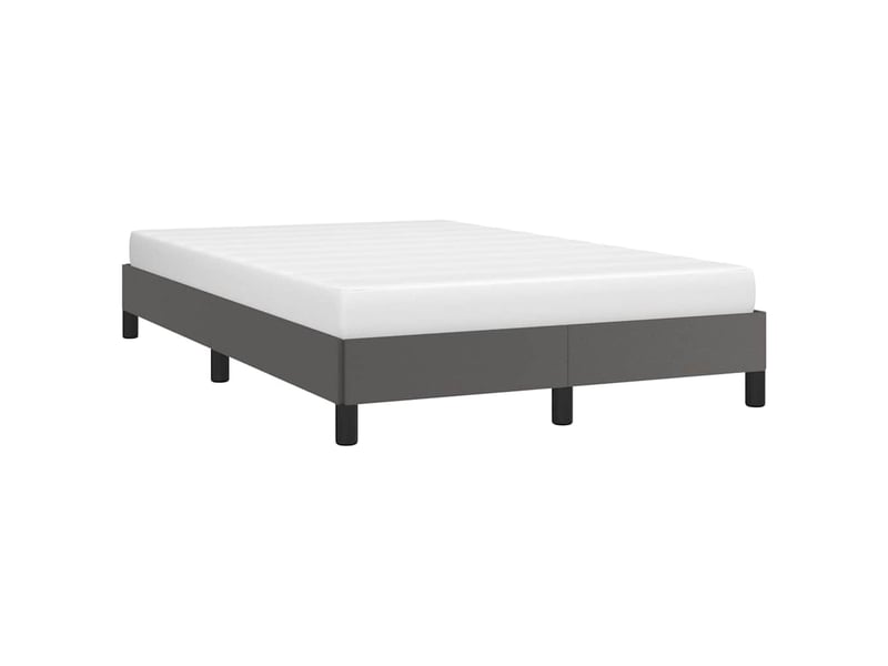  Lit double- lit adulte -  cadre de lit sans matelas gris 120x200 cm similicuir  - Conforama B