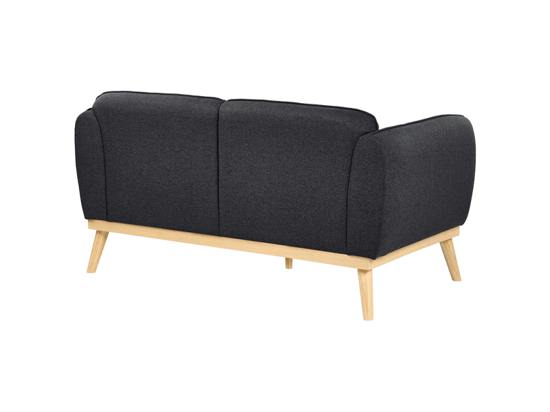 Canapé 2 places ljung tissu noir - Conforama E