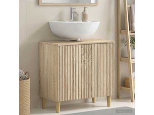 Meuble sous lavabo de salle de bain arnhem chêne sonoma cf64821