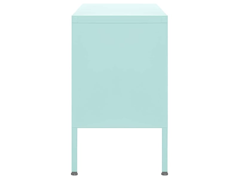 Meuble tv - banc tv - meuble de rangement vert menthe 105x35x50 cm acier  - Conforama D