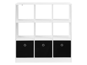 Bibliotheque coloris bicolore 9 étagère(s) <strong>DESMIU</strong> <strong></strong> - 80 cm x 86.5 cm