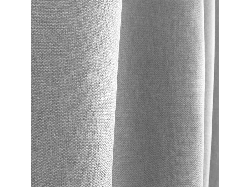  Rideaux thermique à œillets, gris clair, 140x240 cm, lot de 2, velours chenillé tramé, collection blizzard, cmadeco - gris LOT2-H2058GRCR140240 - Conforama C