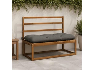Coussin de banc, coussin d'assise, coussin de canapé vianen 100 % polyester gris 100 x 50 x 12 cm cf53972