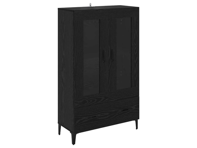 Buffet - haut armoire chêne noir 70 x 31 x 115 cm - Conforama A