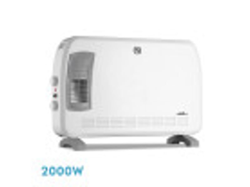  Convecteur électrique fabrilamp bengala 2000 w thermostat réglable blanc et gris 226122001 - Conforama B
