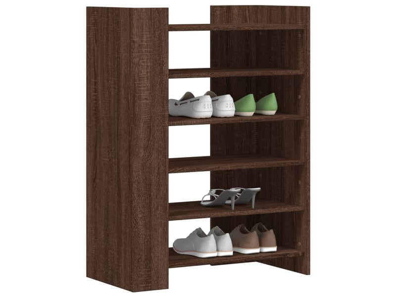  Meuble à chaussure | armoire à chaussures chêne marron 74,5x37,5x100 cm  - Conforama C
