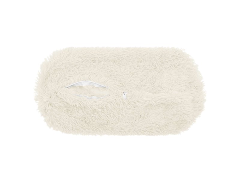  Lot de 2 coussins avec oreiller, coussins décoratifs heerlen blanc fleece pv cf50413  - Conforama E