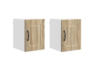 Meuble mural de cuisine | armoire de cuisine 2 pcs chêne sonoma bois d'ingénierie shl6785