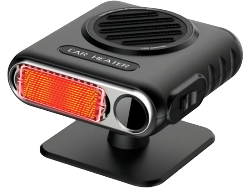  1 pcs car chauffage, portable car chauffage, defogger car chauffage, car chauffage fan, automobile windscreen chauffage, portable defogger heate, 150 w, noir  - Conforama A