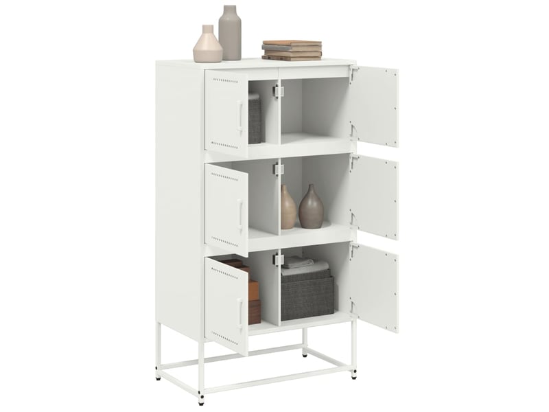  Buffet - bahut - meuble de rangement rose 68,5x38,5x123,5 cm acier  - Conforama E