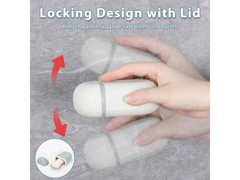 Ensemble porte-savon de voyage deux pièces – porte-savon portable avec couvercle, idéal pour la salle de bain. - Conforama C