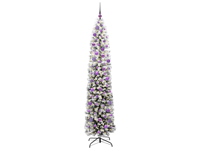 Sapin de noël - arbre de noël artificiel vert 210 cm pvc et acier et plastique - Conforama C