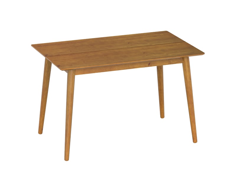  Table de salle à manger design dim. 120l x 75l x 76h cm grand plateau 4-6 personnes en bois  - Conforama B