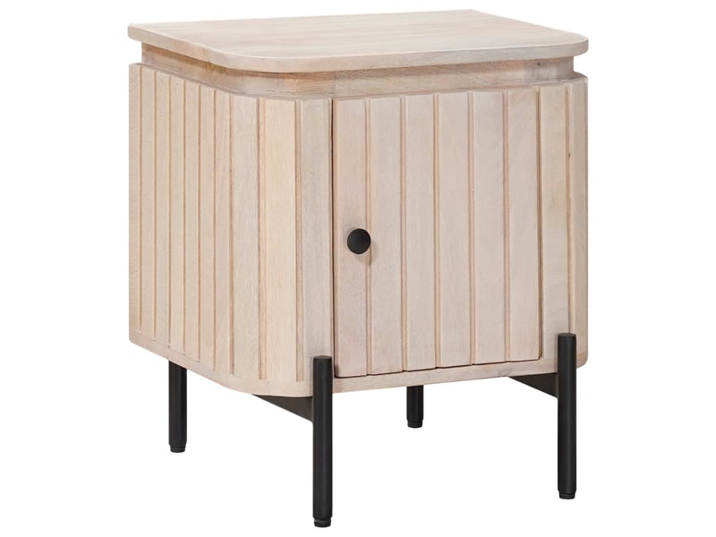  Table de chevet - cabinet de chevet - table de nuit faite main blanc 40 x 30 x 45 cm  - Conforama C