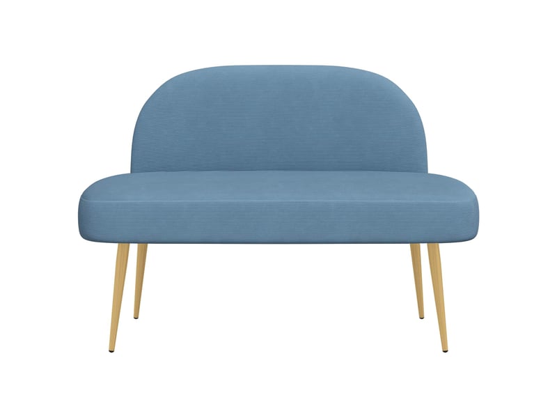  Banc rembourré, banc de lit avec dossier bleu 110x60x76 cm shl43461  - Conforama C