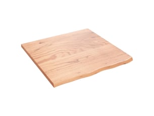 Comptoir de salle de bain, plan de travail marron clair 60x60x2 cm bois traité cf65831