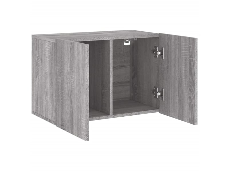  Meuble tv - banc tv - meuble de rangement mural sonoma gris 60x30x41 cm  - Conforama E