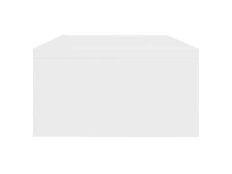  Meuble tv - support de moniteur blanc 42 x 24 x 13 cm bois d'ingénierie  - Conforama E