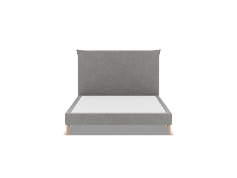  Lit design gris 140x190 monobloc slome  - Conforama A