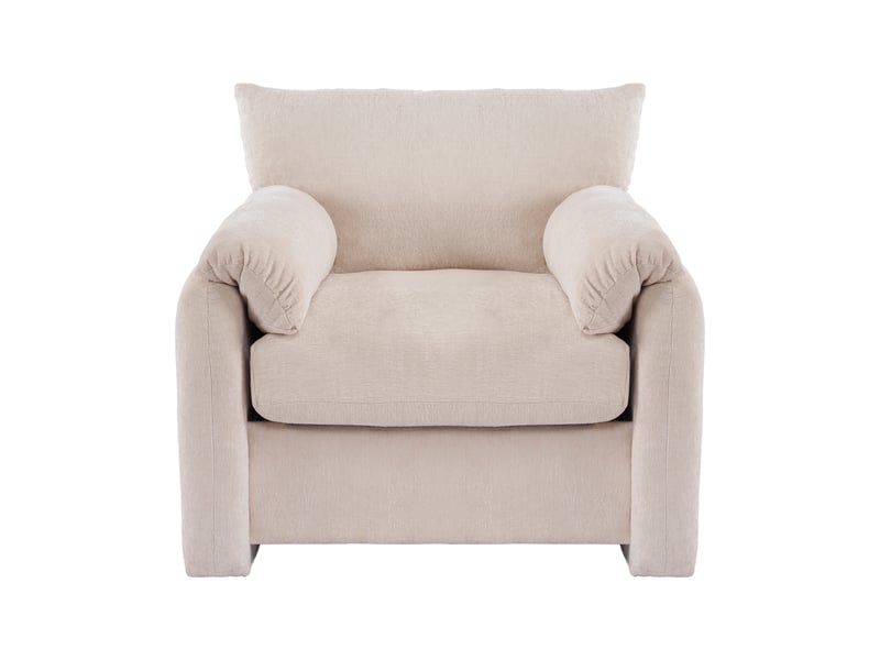  Fauteuil loisirs design moderne en chenille – salon et chambre  - Conforama A