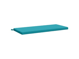 Coussin de banc, coussin d'assise, coussin de canapé soest 100 % polyester turquoise 110 x 50 x 5 cm cf53630