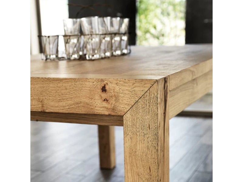  Table de salle à manger extensible en bois 160240x90 hunter  - Conforama C