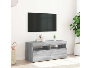 Meuble tv coloris gris 90 cm <strong></strong>  <strong></strong>