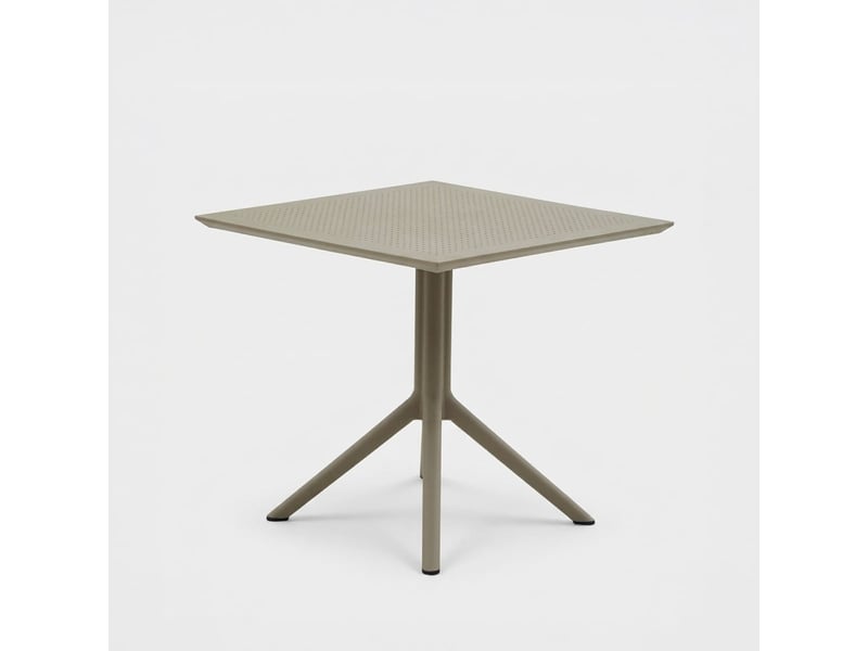  Table carrée pour intérieur et extérieur 80x80 cm mazzara del vallo - gris tourterelle  - Conforama A
