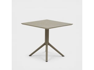 Table carrée pour intérieur et extérieur 80x80 cm mazzara del vallo - gris tourterelle