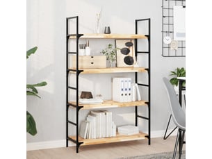 Étagère flottante, panneau de bois 100x30x4 cm bois d'acacia massif non traité cf41558