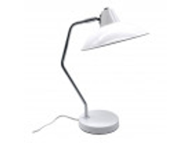  Lampe de bureau fabrilamp elian blancchromé 1 x e27 articulée orientable 44x24x35 cm 161571001 - Conforama B