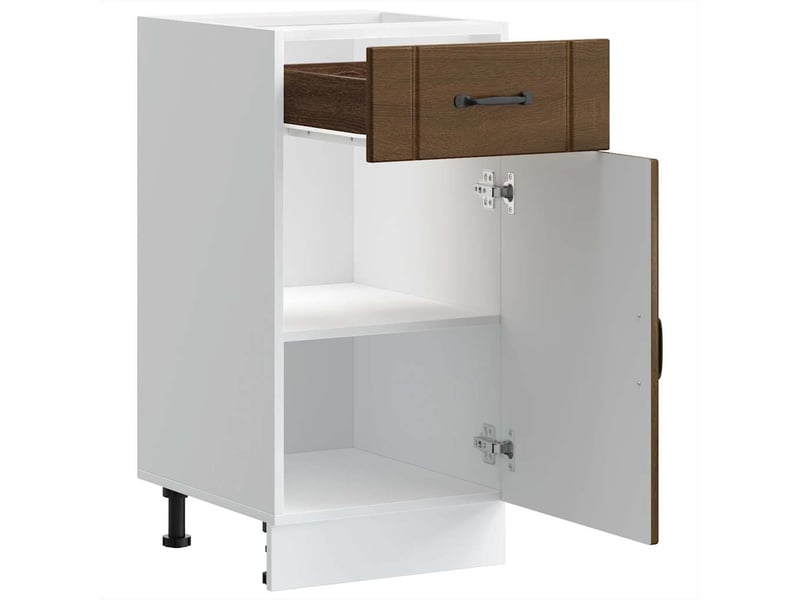  Meuble de rangement, armoire de cuisine lucca chêne marron bois ingénierie shl9799  - Conforama E