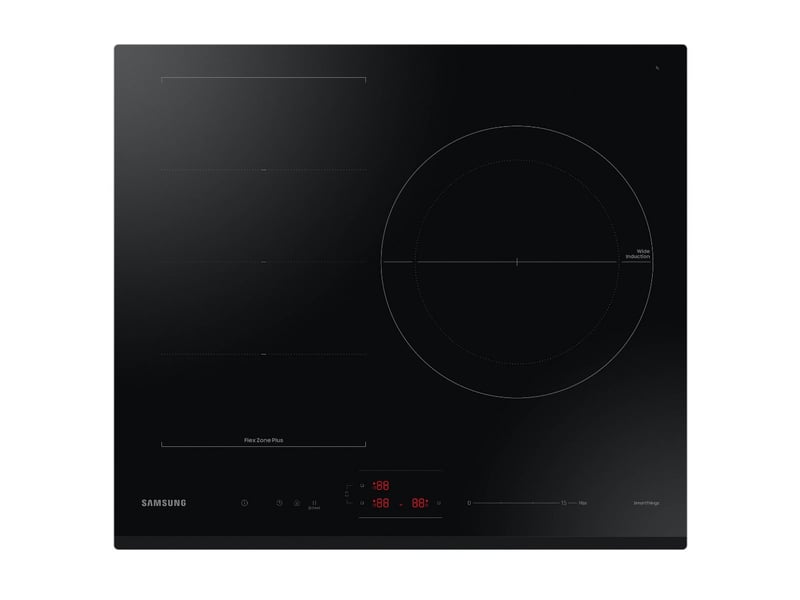 Samsung - table de cuisson induction 60cm 3 feux 7400w noir  nz63b6056gk - NZ63B6056GK - Conforama B
