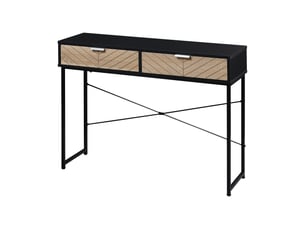 Console 2 tiroir(s)  coloris noir <strong></strong> <strong></strong>