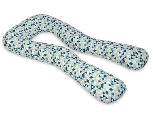 Coussin à usages multiples triangles bleus