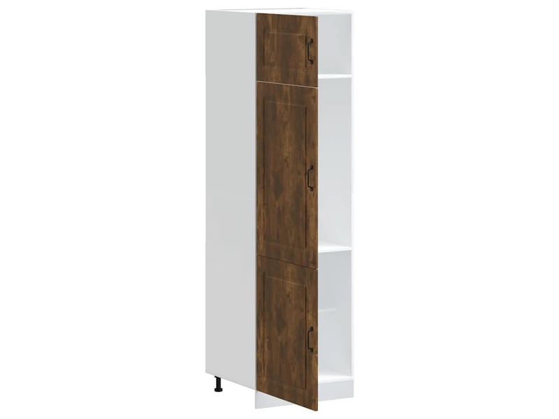 Meuble de rangement, armoire de cuisine kalmar chêne fumé bois d'ingénierie shl7191  - Conforama D