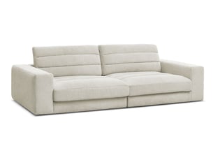 Canapé droit fixe BOBOCHIC SIERRA 3 places Tissu beige