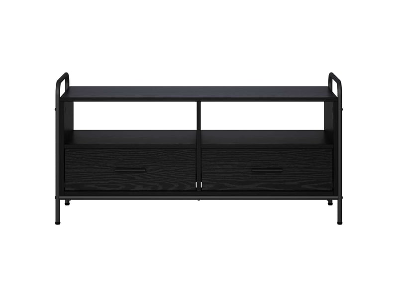  Meuble tv moderne, banc tv 67,5x33x50 cm chêne noir bois d'ingénierie shl1325  - Conforama D