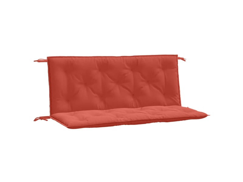  Lot de 2 coussins de banc de jardin, coussins d'assise rouge mélangé tissu cf58695  - Conforama A