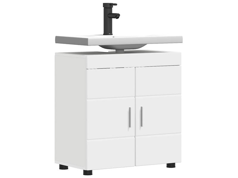  Ensemble d'armoire de salle de bain tulum blanc 60 x 34 x 63 cm cf62968  - Conforama C